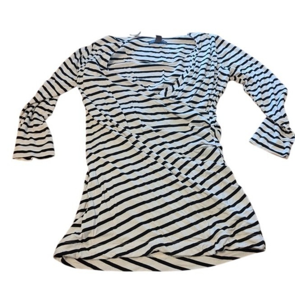 A Pea in the Pod Maternity Striped V Neck tunic